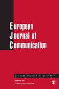 The paper of Boróka Pápay has been published by the European Journal of Communication